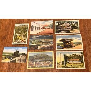Chattanooga Tennessee Tourist Landmark Vintage Postcards, Lot of 8, Linen